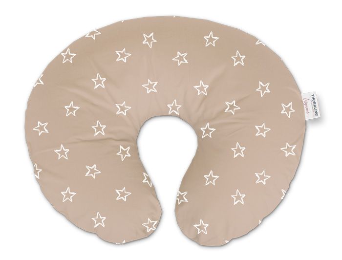 Wynnie American Style Nursing Pilllow incl. Cover Design 112 "Stars cappuccino"